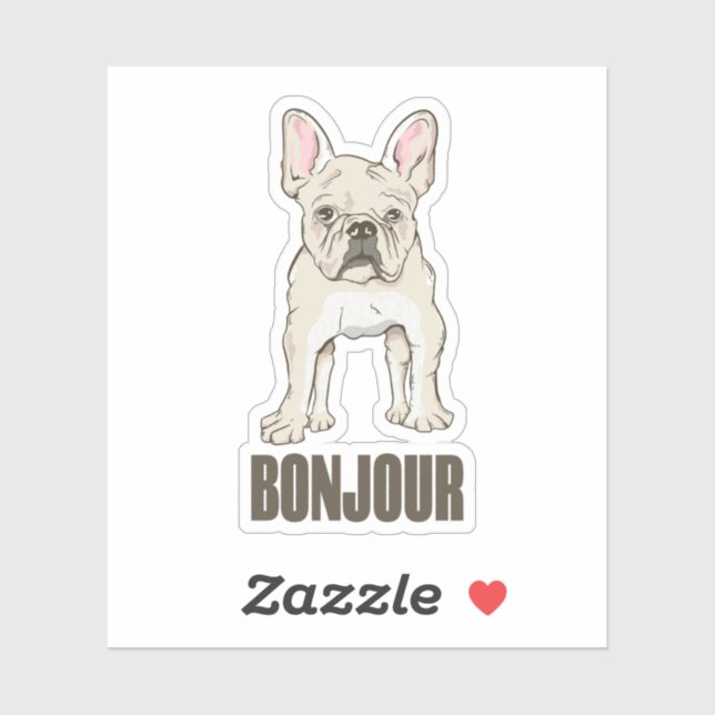 French Bulldog Bonjour (Sheet)