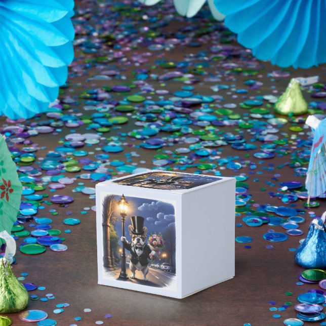 French Bulldog Bouquet Favour Box (Party)