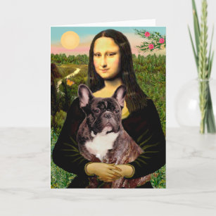 French Bulldog (br10) - Mona Lisa Card