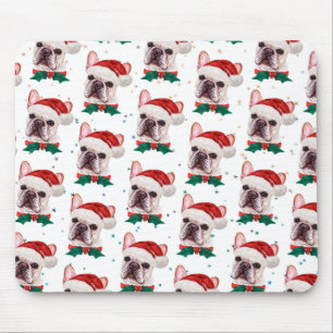 French Bulldog Breed Christmas Dog Pattern Mouse Mat