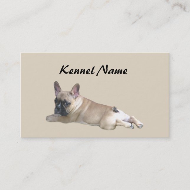 French Bulldog Breeder Business Card (Front)