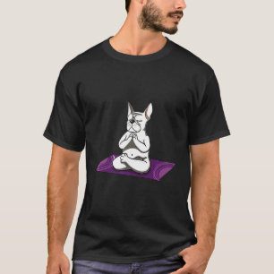 French Bulldog  Bulldog Yoga Cobblers Pose T-Shirt