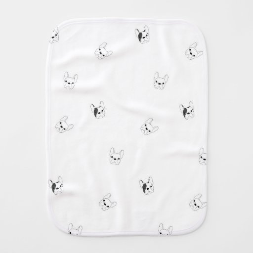 Image of French Bulldog Burp Cloth