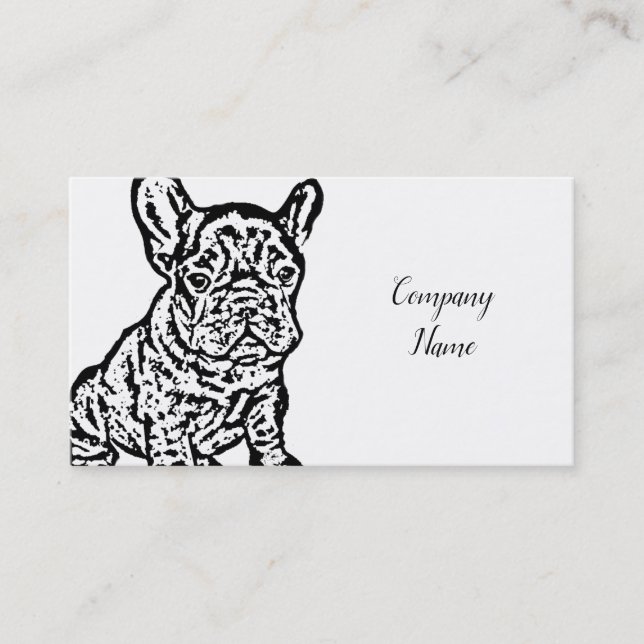 French Bulldog business cards (Front)