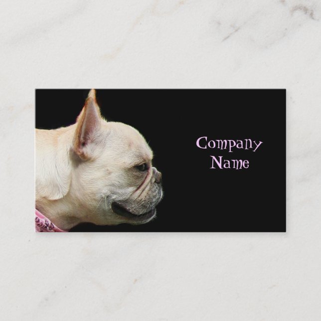 French Bulldog business cards (Front)