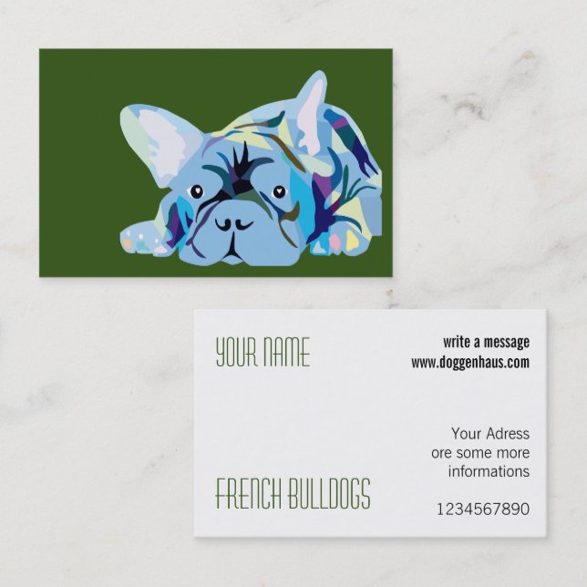 French Bulldog Businesscards Business Card (Front/Back)