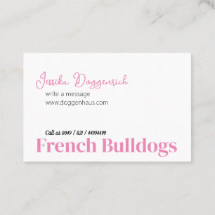 French Bulldog Businesscards Business Card