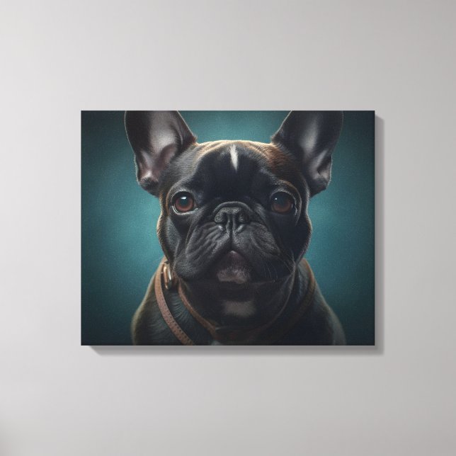 French Bulldog Canvas Print (Front)