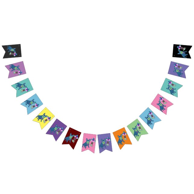French Bulldog Cartoon French Bulldog Bunting (All)