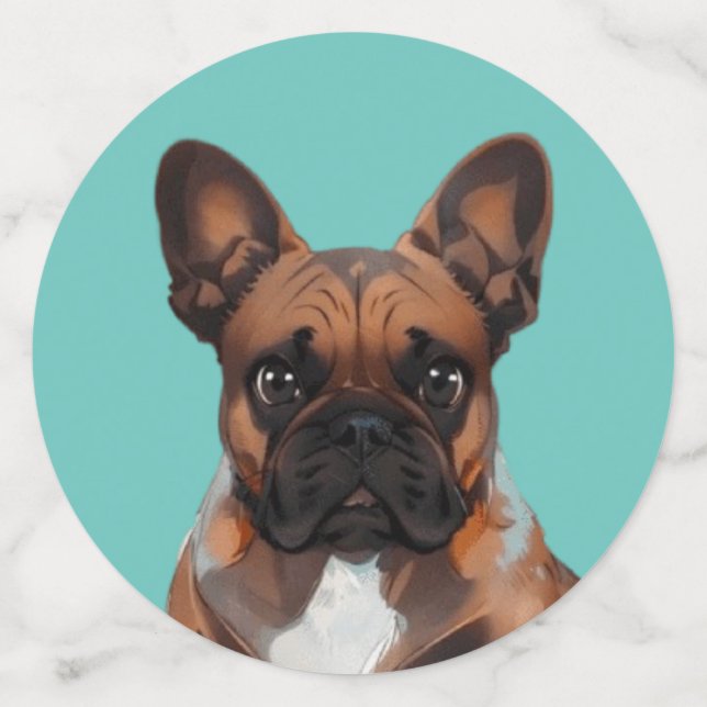 French Bulldog Cartoon French Bulldog Confetti (Large Front)