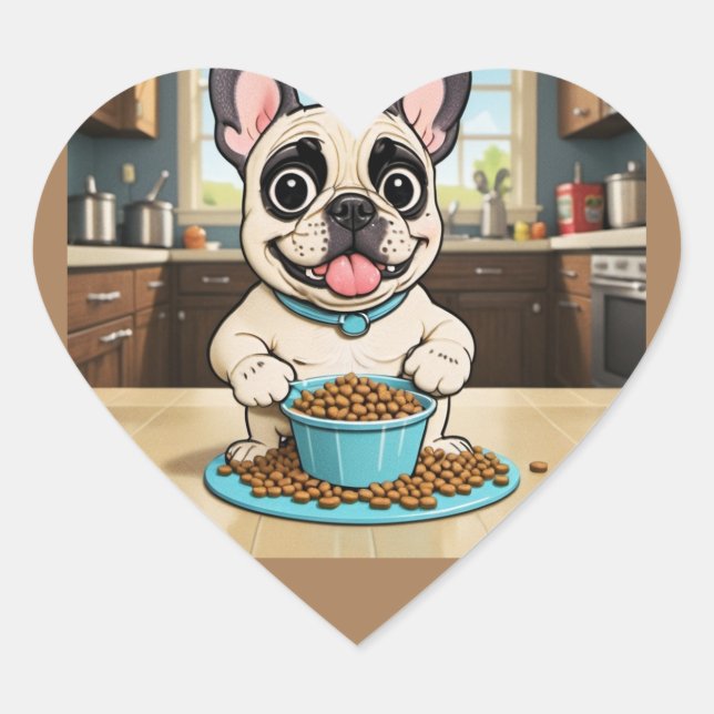 French Bulldog Cartoon Sticker (Front)