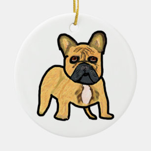 French Bulldog Ceramic Tree Decoration
