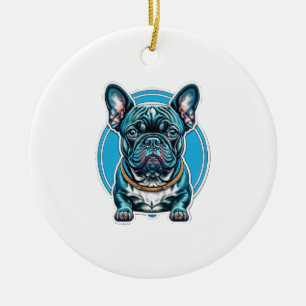 French Bulldog Ceramic Tree Decoration