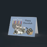 French Bulldog Chanukah Card Menorah Dreidel<br><div class="desc">Remembering family and friends during the Chanukah season is a wonderful way to keep in touch with the people you love and care about. I created these dog Chanukah cards with love and care and I am sure anyone who loves dogs will be delighted to receive them. You do have...</div>