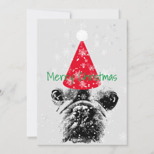 French Bulldog Christma Card