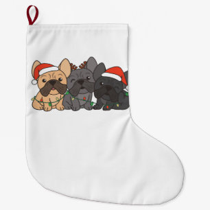 French Bulldog Christmas Animals Cute Dogs Holiday Large Christmas Stocking