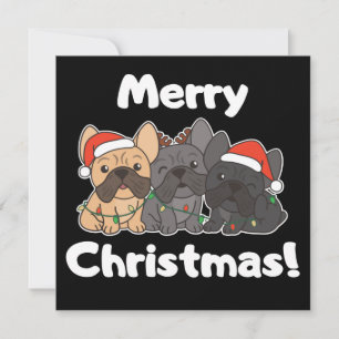 French Bulldog Christmas Animals Cute Dogs Invitat Invitation