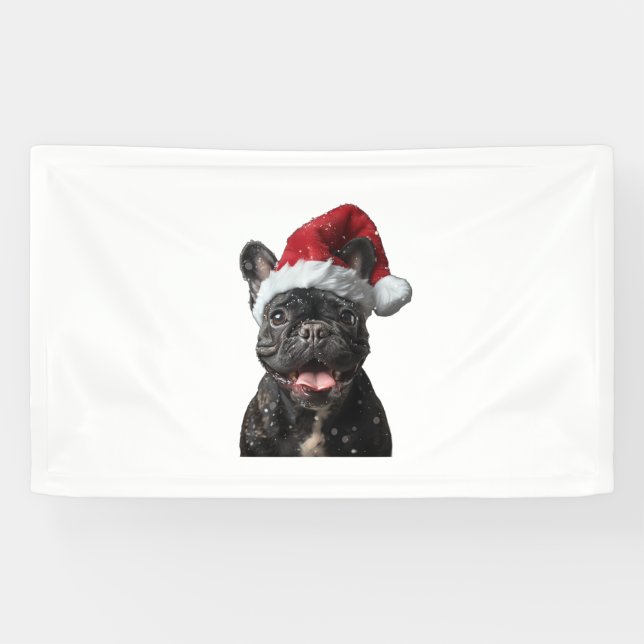 French Bulldog Christmas  Banner (Horizontal)
