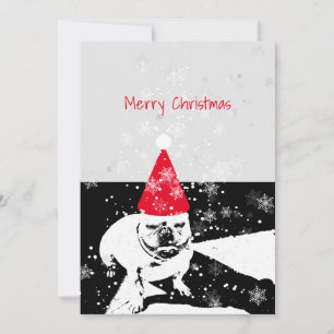 French bulldog christmas Card