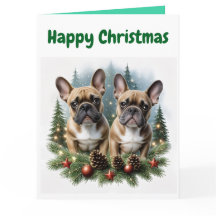 French bulldog Christmas