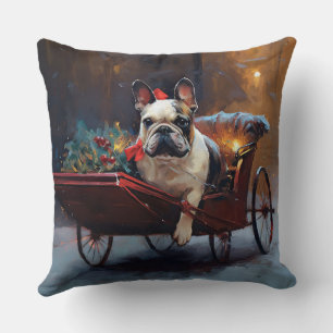 French Bulldog Christmas Festive Season Cushion