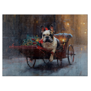 French Bulldog Christmas Festive Season Cutting Board