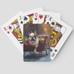 French Bulldog Christmas Festive Season Playing Cards