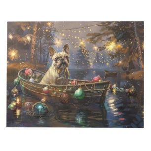 French Bulldog Christmas Festive Voyage Notepad