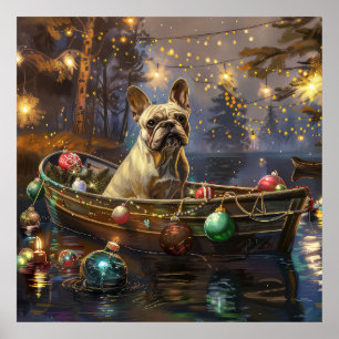 French Bulldog Christmas Festive Voyage  Poster