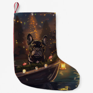 French Bulldog Christmas Festive Voyage Small Christmas Stocking