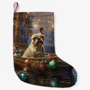French Bulldog Christmas Festive Voyage  Small Christmas Stocking