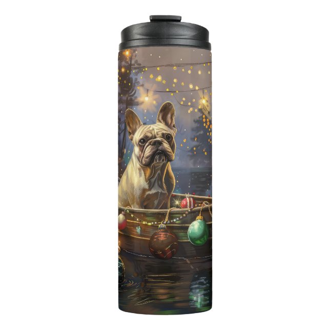 French Bulldog Christmas Festive Voyage  Thermal Tumbler (Front)