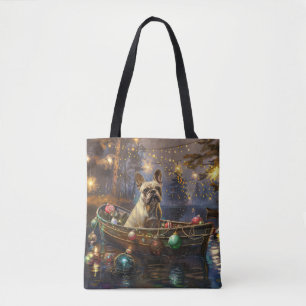 French Bulldog Christmas Festive Voyage Tote Bag