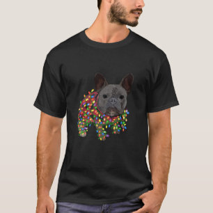 French Bulldog Christmas Frenchie Funny Dog Santa  T-Shirt