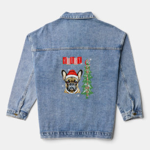 French Bulldog Christmas gift Denim Jacket