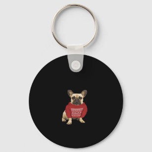 French Bulldog Christmas gifts and christmas sweat Key Ring