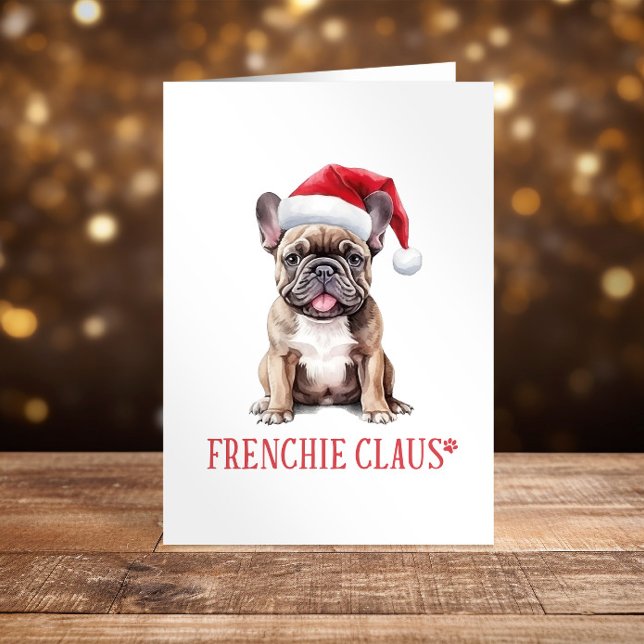 French bulldog Christmas Happy Holidays funny Holiday Card (Creator Uploaded)