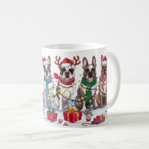French Bulldog Christmas Lights - Adorable Design Coffee Mug