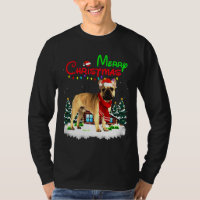 French Bulldog Christmas Lights Merry