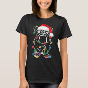French Bulldog Christmas Lights Up Dog T-Shirt