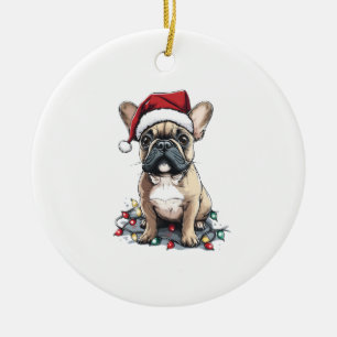 French Bulldog Christmas Lights Xmas Dogs Gifts Me Ceramic Tree Decoration