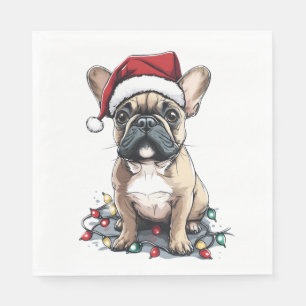 French Bulldog Christmas Lights Xmas Dogs Gifts Me Napkin