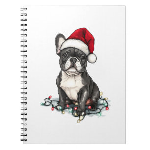 French Bulldog Christmas Lights Xmas Dogs Gifts Me Notebook