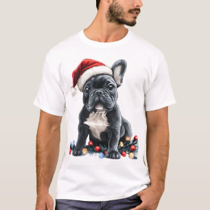 French Bulldog Christmas Lights Xmas Dogs Gifts Me T-Shirt