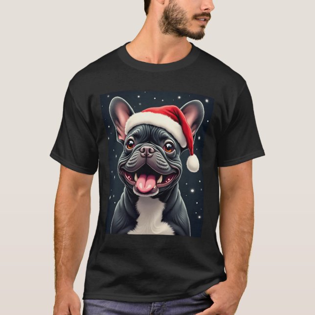 French Bulldog Christmas Long Sleeve T-Shirt (Front)