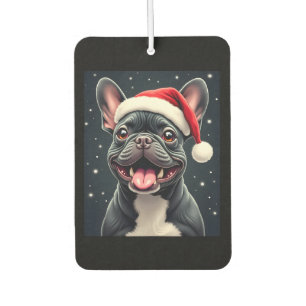 French Bulldog Christmas Long Sleeve T-Shirt Car Air Freshener