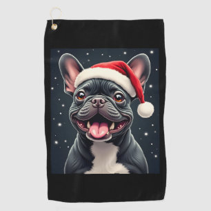 French Bulldog Christmas Long Sleeve T-Shirt Golf Towel