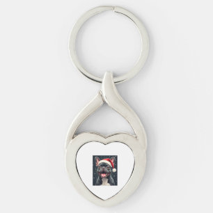 French Bulldog Christmas Long Sleeve T-Shirt Key Ring