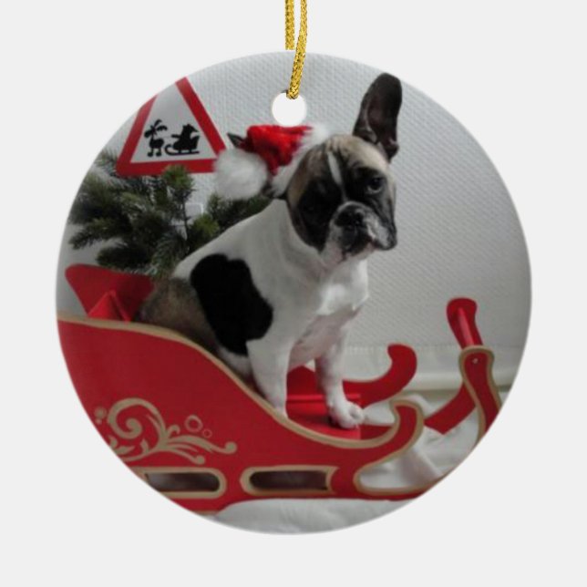 French Bulldog Christmas Ornaments (Front)