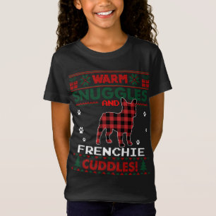 French Bulldog Christmas Pajama Ugly Christmas Swe T-Shirt